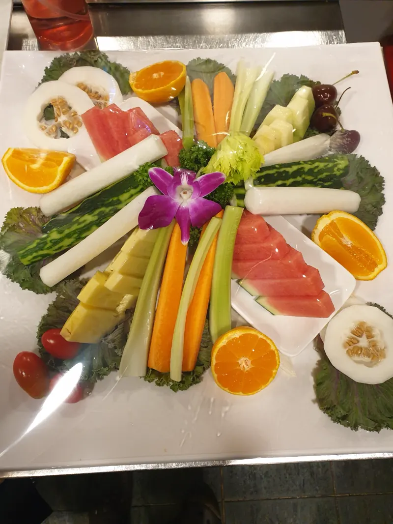 야채와 과일 플레이트