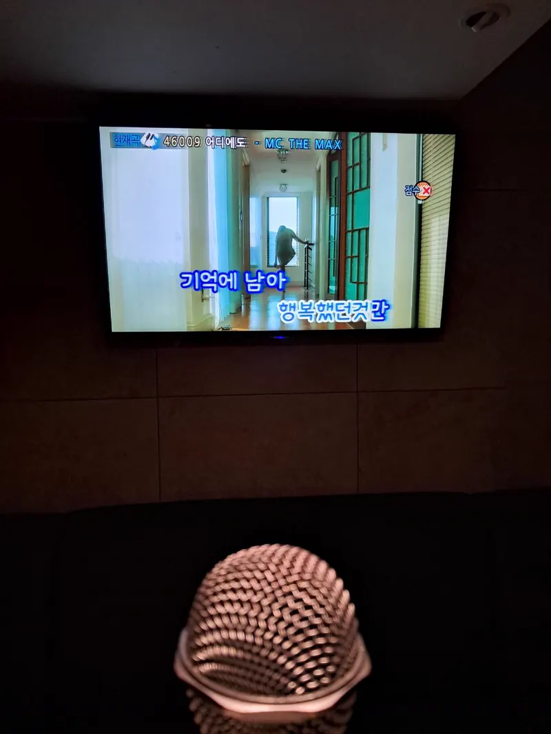 강남달토 룸에서 노래 부르는 손님